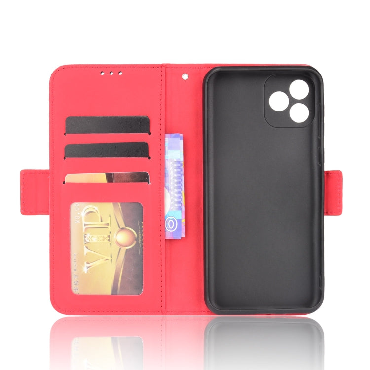 For Blackview Oscal C20 Skin Feel Calf Pattern Horizontal Flip Leather Case with Holder & Card Slots & Photo Frame(Red) - More Brand by buy2fix | Online Shopping UK | buy2fix