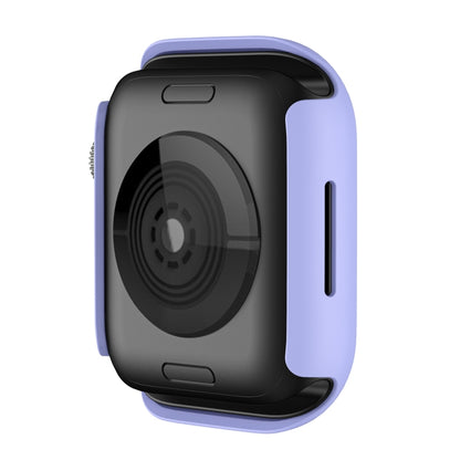 Shockproof TPU Protective Case For Apple Watch Series 9 / 8 / 7 41mm(Pink Purple) - Watch Cases by buy2fix | Online Shopping UK | buy2fix