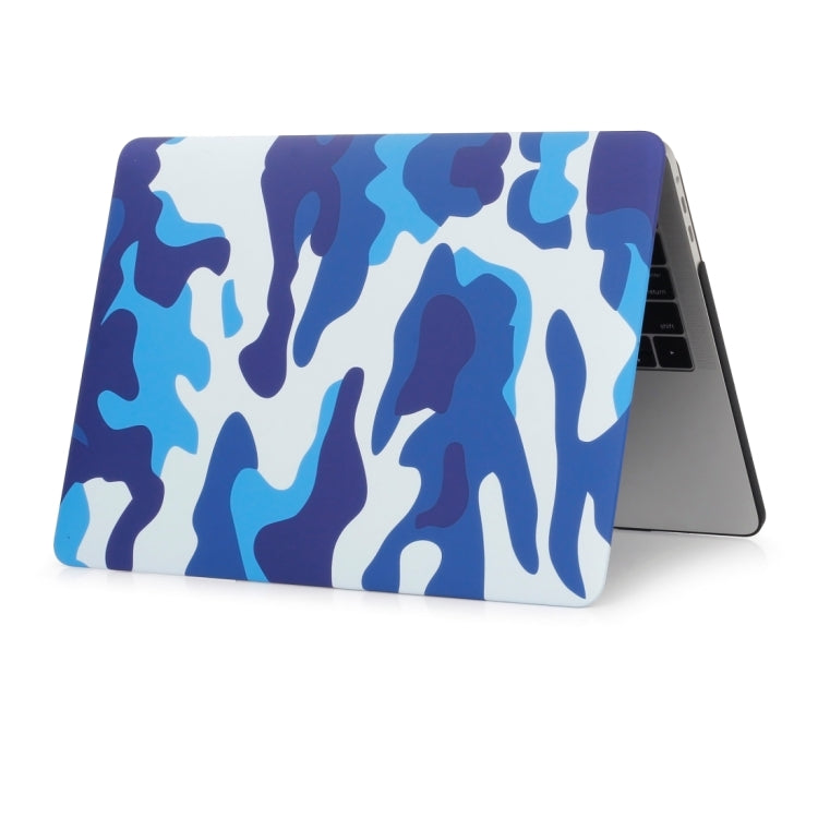 For MacBook Air 13.3 inch A1932 / A2179 / A2337 Camouflage Pattern Laptop Water Decals PC Protective Case(Blue Camouflage) - MacBook Air Cases by buy2fix | Online Shopping UK | buy2fix