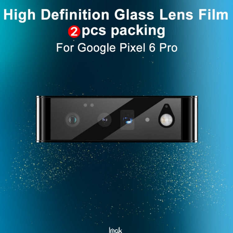 For Google Pixel 6 2 PCS IMAK HD  Glass Rear Camera Lens Film - Google Tempered Glass by imak | Online Shopping UK | buy2fix
