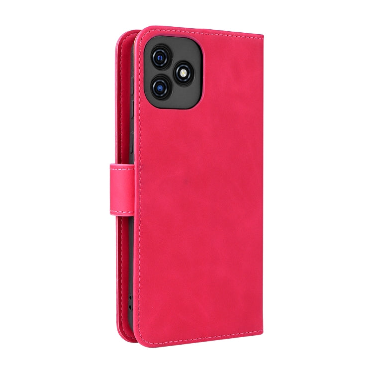 For Blackview Oscal C20 Solid Color Skin Feel Magnetic Buckle Horizontal Flip PU Phone Case(Rose Gold) - More Brand by buy2fix | Online Shopping UK | buy2fix