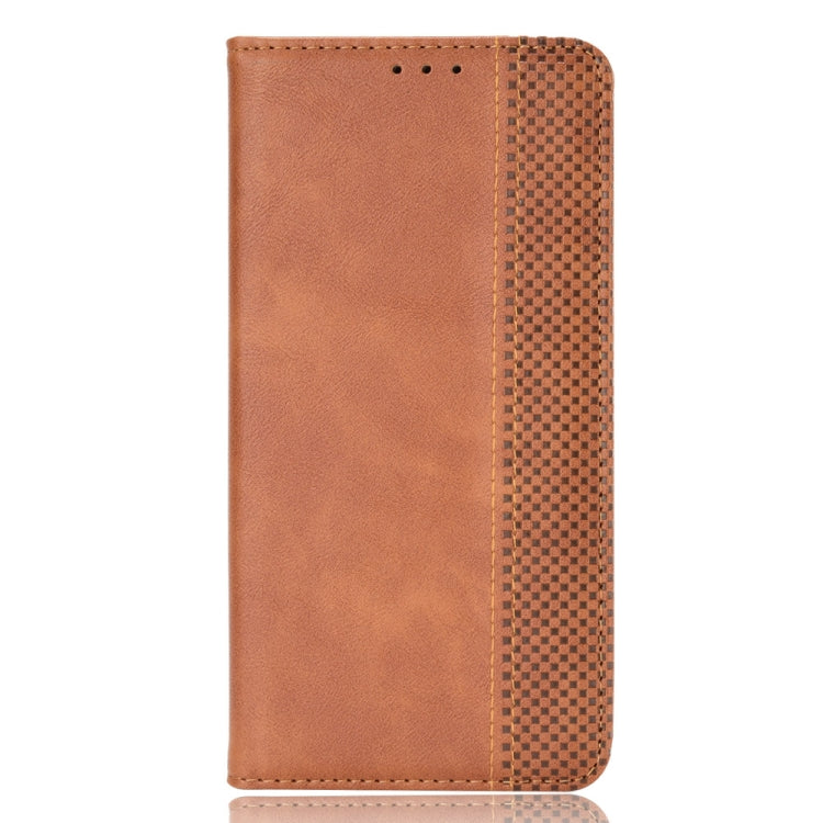 For Ulefone Armor X9 Magnetic Buckle Retro Texture Leather Case(Brown) - Ulefone Cases by buy2fix | Online Shopping UK | buy2fix