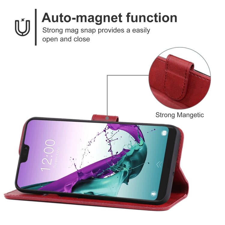 Leather Phone Case For Doogee N10(Red) - More Brand by buy2fix | Online Shopping UK | buy2fix