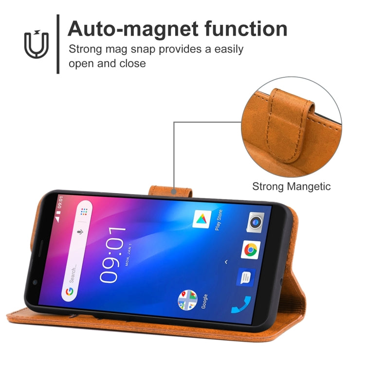 Leather Phone Case For Ulefone S1(Brown) - Ulefone Cases by buy2fix | Online Shopping UK | buy2fix