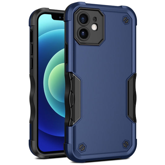 For iPhone 12 mini Non-slip Armor Phone Case (Blue) - iPhone 12 mini Cases by buy2fix | Online Shopping UK | buy2fix