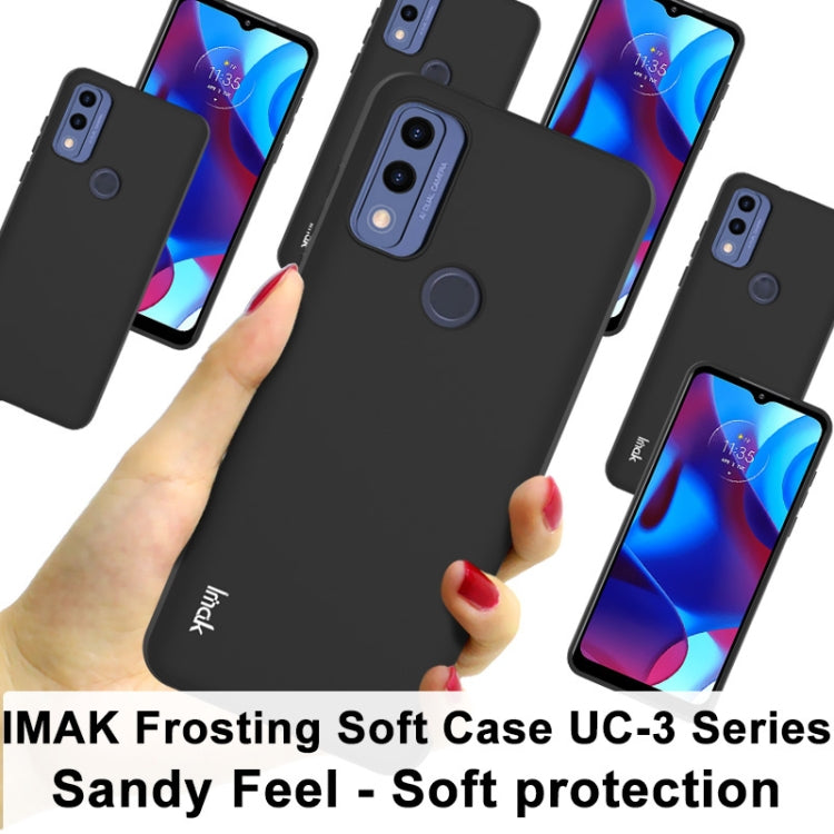 For Motorola G Pure imak UC-3 Series Shockproof Frosted TPU Phone Case(Black) - Motorola Cases by imak | Online Shopping UK | buy2fix