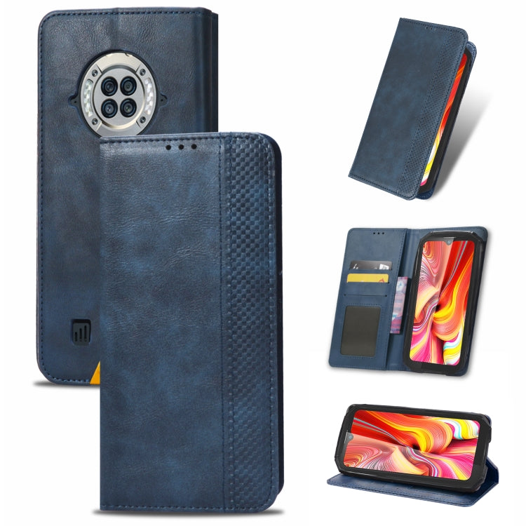 For Doogee S96 Pro Magnetic Buckle Retro Texture Leather Phone Case(Blue) - Doogee Cases by buy2fix | Online Shopping UK | buy2fix