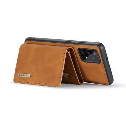 For Samsung Galaxy A53 5G DG.MING M1 Series 3-Fold Multi Card Wallet  Phone Case(Brown) - Galaxy Phone Cases by DG.MING | Online Shopping UK | buy2fix