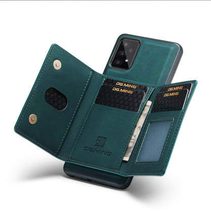 For Samsung Galaxy A53 5G DG.MING M2 Series 3-Fold Multi Card Bag Phone Case(Green) - Galaxy Phone Cases by DG.MING | Online Shopping UK | buy2fix