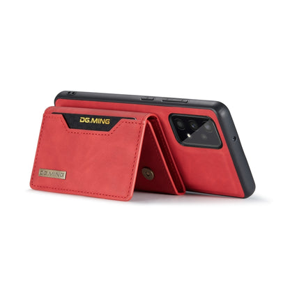 For Samsung Galaxy A53 5G DG.MING M2 Series 3-Fold Multi Card Bag Phone Case(Red) - Galaxy Phone Cases by DG.MING | Online Shopping UK | buy2fix