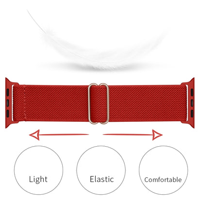 Polyester Nylon Watch Band For Apple Watch Ultra 49mm&Watch Ultra 2 49mm / Series 9&8&7 45mm / SE 3&SE 2&6&SE&5&4 44mm / 3&2&1 42mm(Red) - Watch Bands by buy2fix | Online Shopping UK | buy2fix