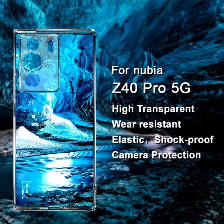 For ZTE nubia Z40 Pro 5G IMAK UX-5 Series Transparent TPU Phone Case - ZTE Cases by imak | Online Shopping UK | buy2fix