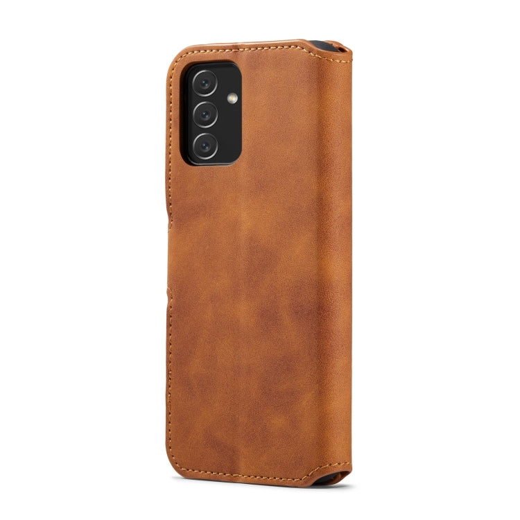 For Samsung Galaxy A13 4G DG.MING Retro Oil Edge Flip Leather Phone Case(Brown) - Galaxy Phone Cases by DG.MING | Online Shopping UK | buy2fix