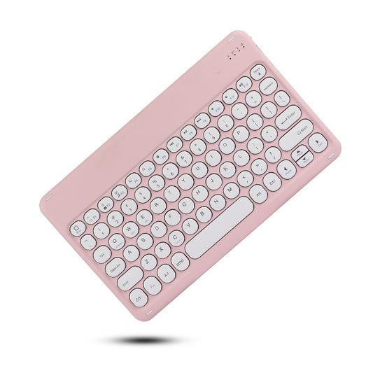 X4 Universal Round Keys Panel Spray Color Bluetooth Keyboard(Light Pink) - Universal Keyboard by buy2fix | Online Shopping UK | buy2fix