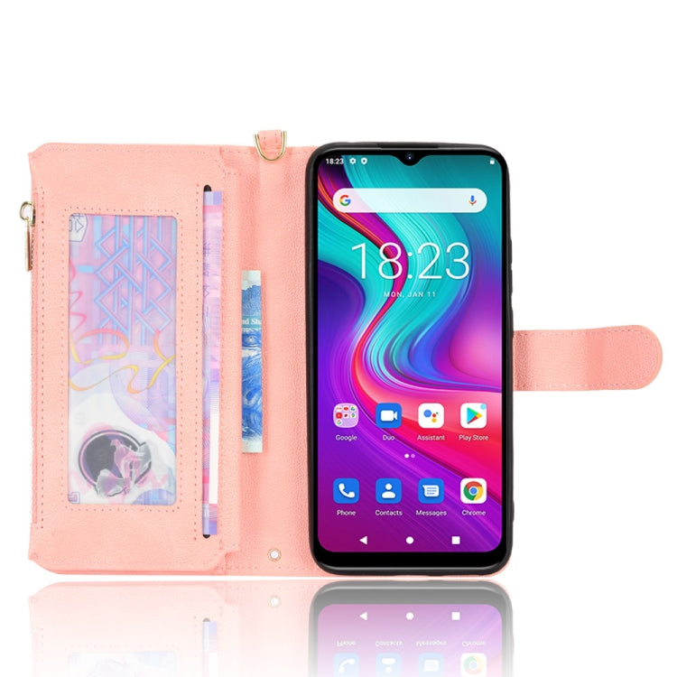 For Doogee X96 Pro Litchi Texture Zipper Leather Phone Case(Pink) - Doogee Cases by buy2fix | Online Shopping UK | buy2fix