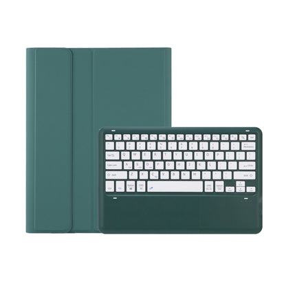 C12B Detachable Pen Slot Bluetooth Keyboard Leather Tablet Case For iPad Pro 12.9 inch 2021/2020/2018(Dark Green) - For iPad Pro by buy2fix | Online Shopping UK | buy2fix