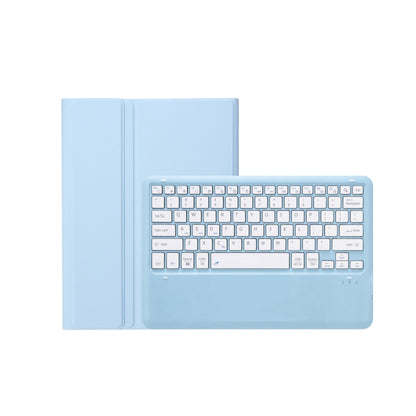 T800B Pen Slot Detachable Bluetooth Keyboard Leather Tablet Case For Samsung Galaxy Tab S8+/S7+/S7 FE(Sky Blue) - Samsung Keyboard by buy2fix | Online Shopping UK | buy2fix