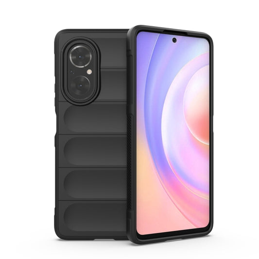 For Huawei Nova 9 SE/Honor 50 SE Magic Shield TPU + Flannel Phone Case(Black) - Huawei Cases by buy2fix | Online Shopping UK | buy2fix