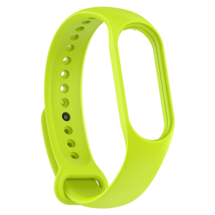 For Xiaomi Mi Band 7 / 7NFC / 6 / 6 NFC / 5 / 5 NFC / Amazfit Band 5 Official Silicone Watch Band(Lime Green) - Watch Bands by buy2fix | Online Shopping UK | buy2fix