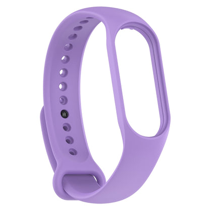 For Xiaomi Mi Band 7 / 7NFC / 6 / 6 NFC / 5 / 5 NFC / Amazfit Band 5 Official Silicone Watch Band(Lavender Purple) - Watch Bands by buy2fix | Online Shopping UK | buy2fix