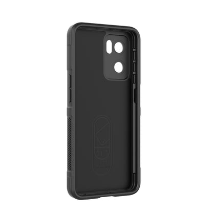 For OPPO Reno7 5G Global / Find X5 Lite Magic Shield TPU + Flannel Phone Case(Black) - OPPO Cases by buy2fix | Online Shopping UK | buy2fix