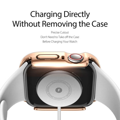 DUX DUCIS Electroplated PC Watch Case For Apple Watch Series 9 / 8 / 7 41mm(Rose Gold) - Watch Cases by DUX DUCIS | Online Shopping UK | buy2fix