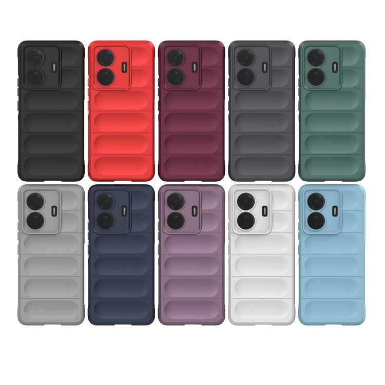 For vivo s15e Magic Shield TPU + Flannel Phone Case(Dark Blue) - vivo Cases by buy2fix | Online Shopping UK | buy2fix