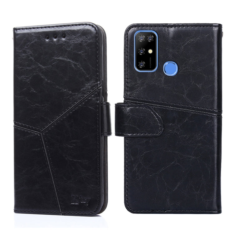 For Doogee X96 Pro Geometric Stitching Horizontal Flip Leather Phone Case(Black) - Doogee Cases by buy2fix | Online Shopping UK | buy2fix