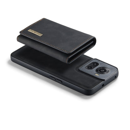 For OnePlus Ace/10R DG.MING M1 Series 3-Fold Multi Card Wallet + Magnetic Phone Case(Black) - OnePlus Cases by DG.MING | Online Shopping UK | buy2fix