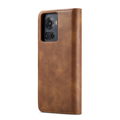 For OnePlus Ace & 10R DG.MING Crazy Horse Texture Detachable Magnetic Leather Phone Case(Brown) - OnePlus Cases by DG.MING | Online Shopping UK | buy2fix