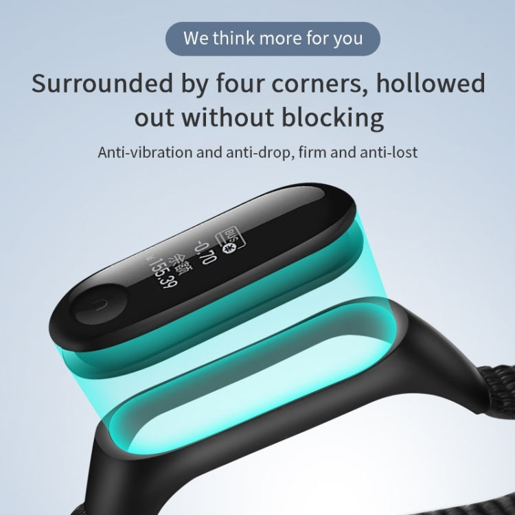 For Xiaomi Mi Band 7 Nylon Weave Watch Band(Blue Sea) - Watch Bands by buy2fix | Online Shopping UK | buy2fix