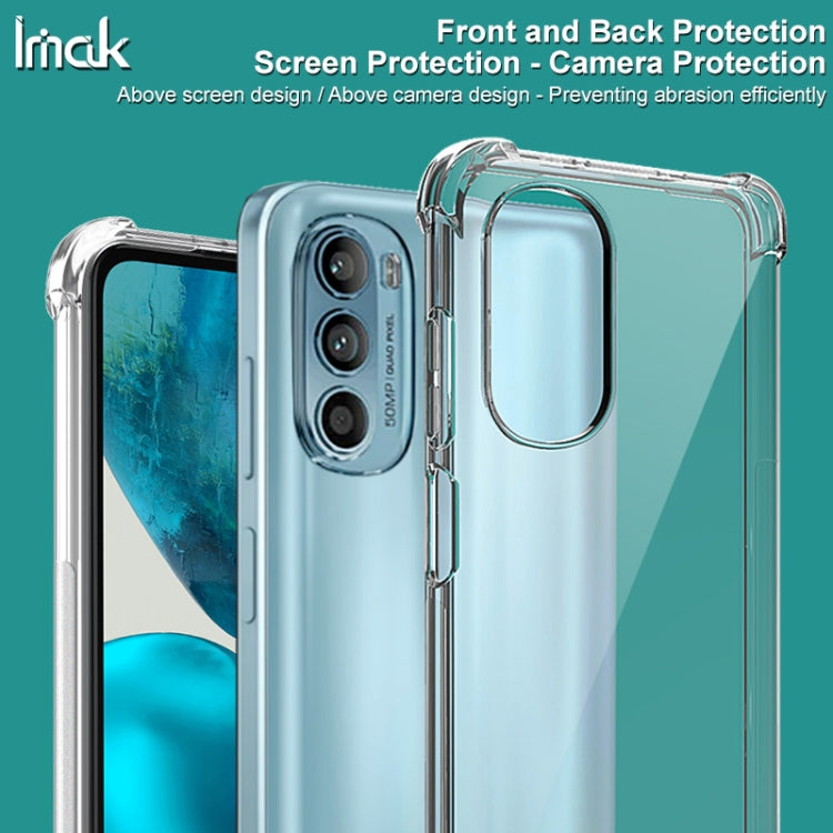 For Motorolo Moto G52 4G / G82 5G IMAK All-inclusive Shockproof Airbag TPU Case with Screen Protector (Transparent) - Motorola Cases by imak | Online Shopping UK | buy2fix