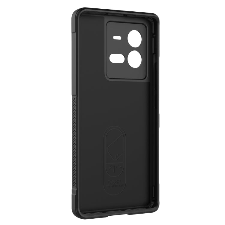 For vivo iQOO 10 Pro 5G Magic Shield TPU + Flannel Phone Case(Dark Green) - vivo Cases by buy2fix | Online Shopping UK | buy2fix