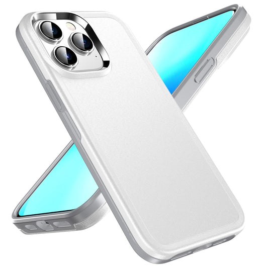 For iPhone 13 Pro Double Solid Color Armor Phone Case (White) - iPhone 13 Pro Cases by buy2fix | Online Shopping UK | buy2fix