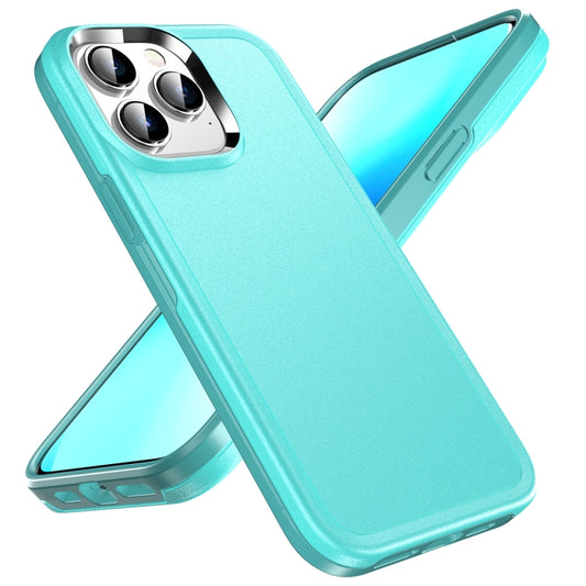 For iPhone 13 Pro Double Solid Color Armor Phone Case (Lake Blue) - iPhone 13 Pro Cases by buy2fix | Online Shopping UK | buy2fix