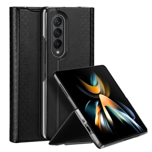 For Samsung Galaxy Z Fold4 DUX DUCIS Bril Series PU + TPU Phone Case(Black) - Galaxy Z Fold4 5G Cases by DUX DUCIS | Online Shopping UK | buy2fix