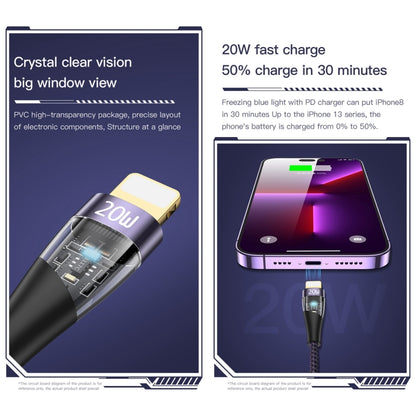 TOTU BPD-011 Ming Series PD 20W Type-C to 8 Pin Fast Charging Data Cable Length:1.5m(Purple) - 2 in 1 Cable by TOTUDESIGN | Online Shopping UK | buy2fix