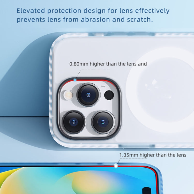 For iPhone 14 Plus ROCK Double-layer Armor Shield MagSafe Magnetic Phone Case (White) - iPhone 14 Plus Cases by ROCK | Online Shopping UK | buy2fix