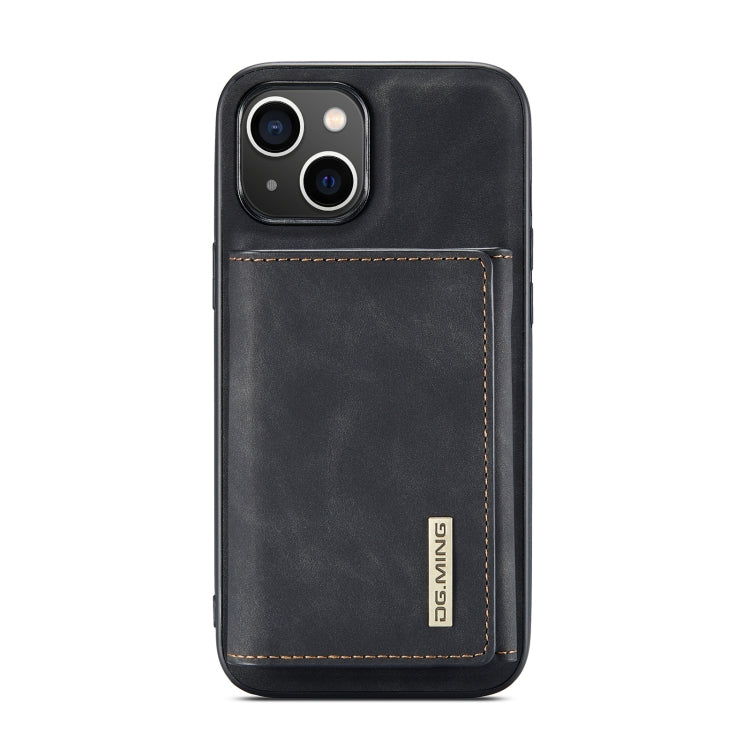 For iPhone 14 Plus DG.MING M1 Series 3-Fold Multi Card Wallet Leather Case(Black) - iPhone 14 Plus Cases by DG.MING | Online Shopping UK | buy2fix