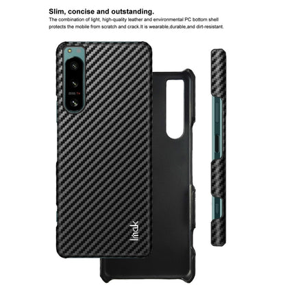 For Sony Xperia 5 IV IMAK Ruiyi Series Carbon Fiber PU + PC Phone Case - Motorola Cases by imak | Online Shopping UK | buy2fix