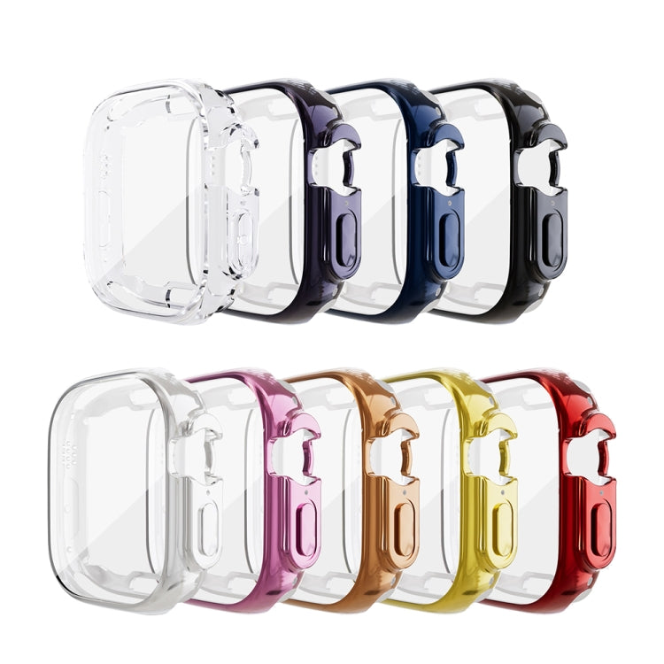 For Apple Watch 8 / 7 41mm All-inclusive Plating TPU Shockproof Case(Red) - Watch Cases by buy2fix | Online Shopping UK | buy2fix