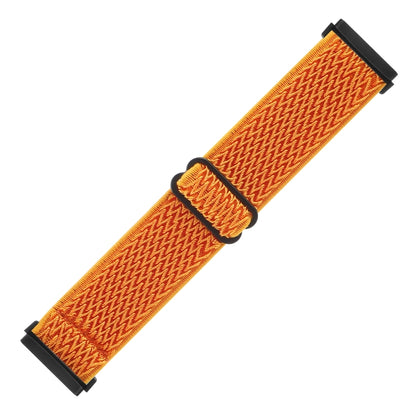 For Fitbit Versa 4 / Sense 2 Universal Wave Nylon Watch Band(Orange) - Watch Bands by buy2fix | Online Shopping UK | buy2fix