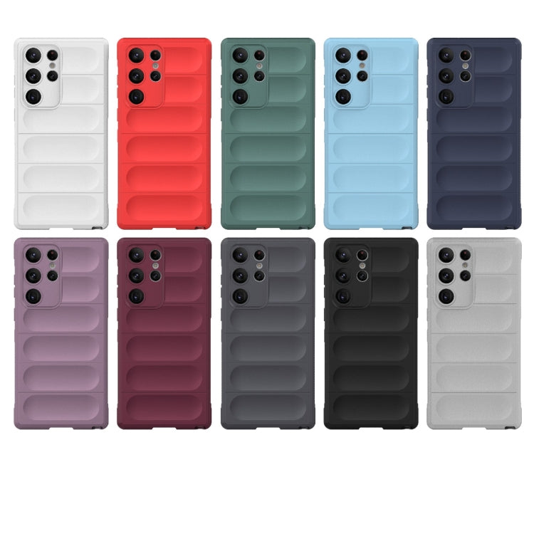 For Samsung Galaxy S23 Ultra 5G Magic Shield TPU + Flannel Phone Case(Dark Grey) - Galaxy S23 Ultra 5G Cases by buy2fix | Online Shopping UK | buy2fix