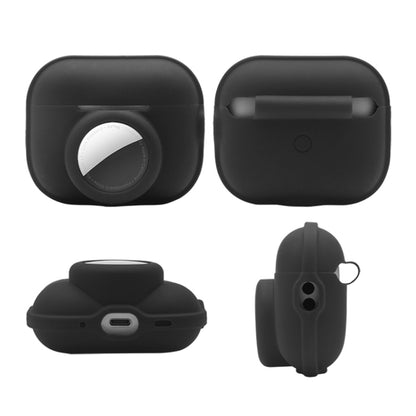 For AirPods Pro 2 / AirTag 2 in 1 Shockproof Full Coverage Silicone Protective Case(Grey) - For AirPods Pro 2 by buy2fix | Online Shopping UK | buy2fix