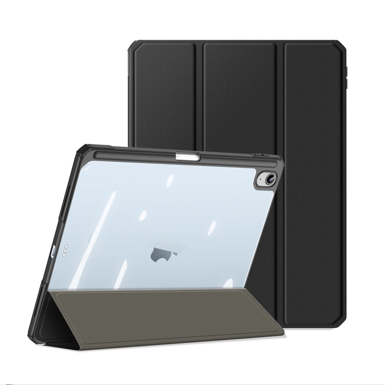 For iPad 10th Gen 10.9 2022 DUX DUCIS TOBY Series Antiskid Leather Smart Tablet Case(Black) - iPad 10th Gen 10.9 Cases by DUX DUCIS | Online Shopping UK | buy2fix