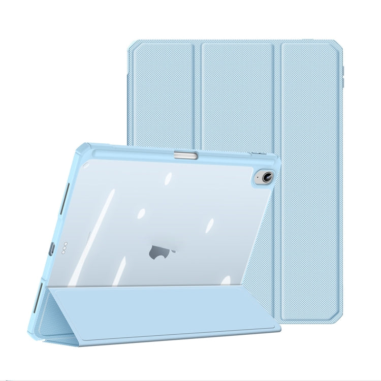 For iPad 10th Gen 10.9 2022 DUX DUCIS TOBY Series Antiskid Leather Smart Tablet Case(Blue) - iPad 10th Gen 10.9 Cases by DUX DUCIS | Online Shopping UK | buy2fix