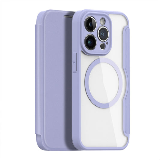 For iPhone 14 Pro DUX DUCIS Skin X Pro Series Magsafe PC + TPU Phone Leather Case(Purple) - iPhone 14 Pro Cases by DUX DUCIS | Online Shopping UK | buy2fix