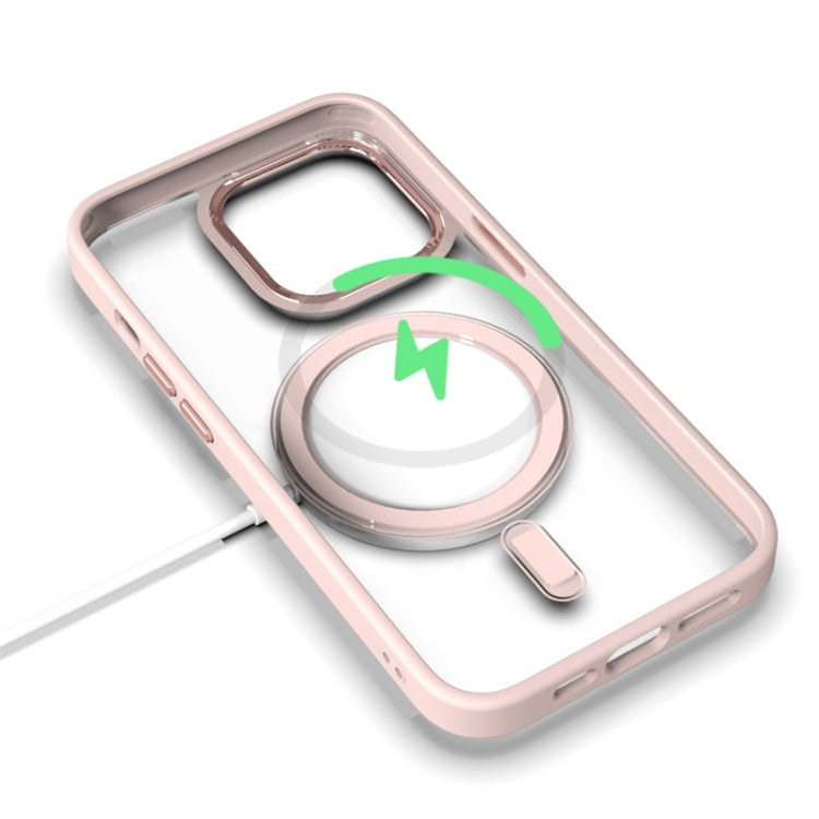 For iPhone 14 Pro MagSafe Magnetic Phone Case(Pink) - iPhone 14 Pro Cases by buy2fix | Online Shopping UK | buy2fix