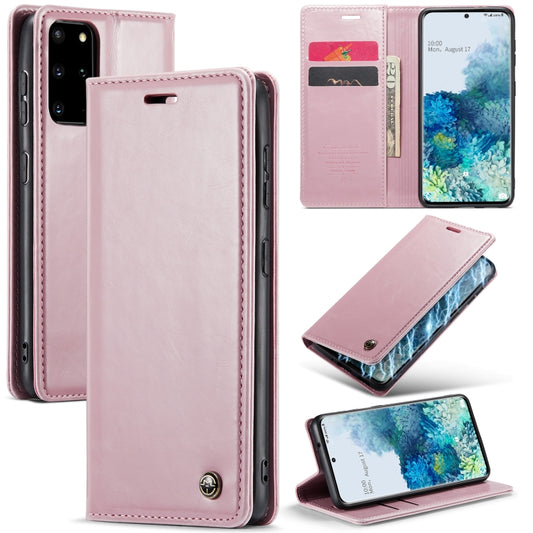 For Samsung Galaxy S20+ CaseMe 003 Crazy Horse Texture Leather Phone Case(Rose Gold) - Galaxy Phone Cases by CaseMe | Online Shopping UK | buy2fix