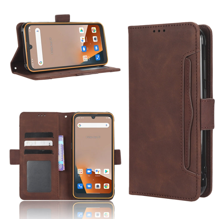 For Blackview BV5200 Skin Feel Calf Texture Card Slots Leather Phone Case(Brown) - More Brand by buy2fix | Online Shopping UK | buy2fix